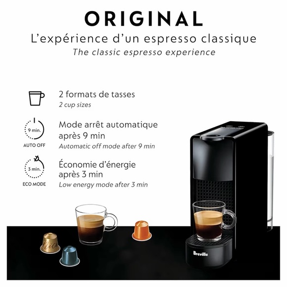 Nespresso Coffee Machine by Brevillein Black